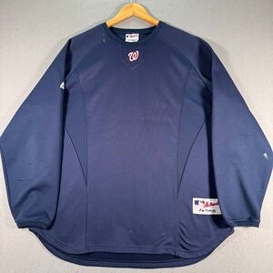 Washington Nationals Joel Hanrahan Player Issued‎ Therma Base Shirt Mens XL Blue